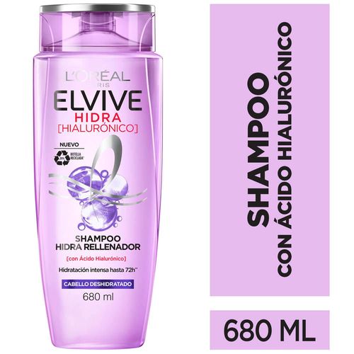 Shampoo ELVIVE Ácido Hialurónico Frasco 680ml