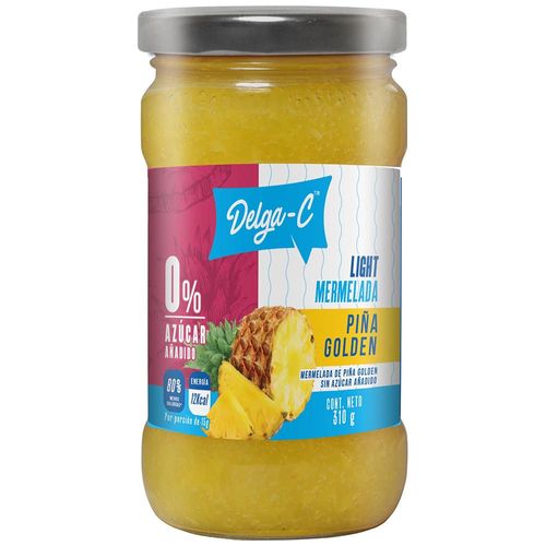 Mermelada DELGA-C Piña 0% Azúcar Frasco 310Gr