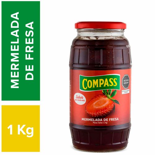 Mermelada COMPASS Fresa Frasco 1Kg