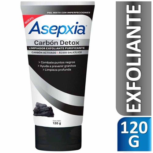 Exfoliante ASEPXIA Carbón Detox Tubo 120g