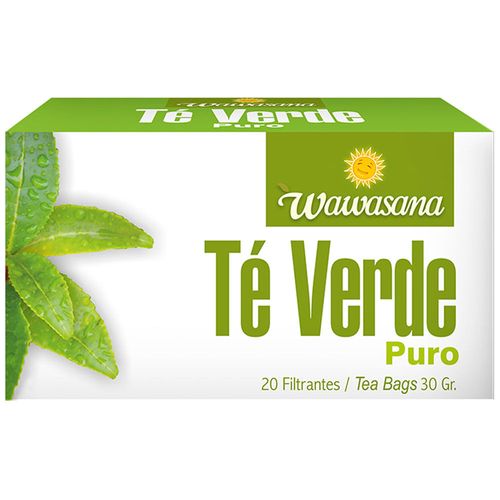 Infusiones WAWASANA Té verde Caja 20un