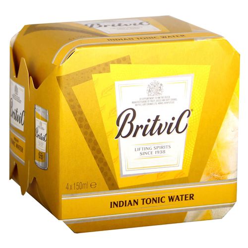 Agua Tónica BRITVIC Paquete 4un Lata 150ml