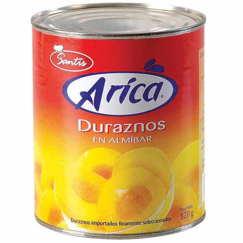 Duraznos en Almíbar ARICA Lata 820g