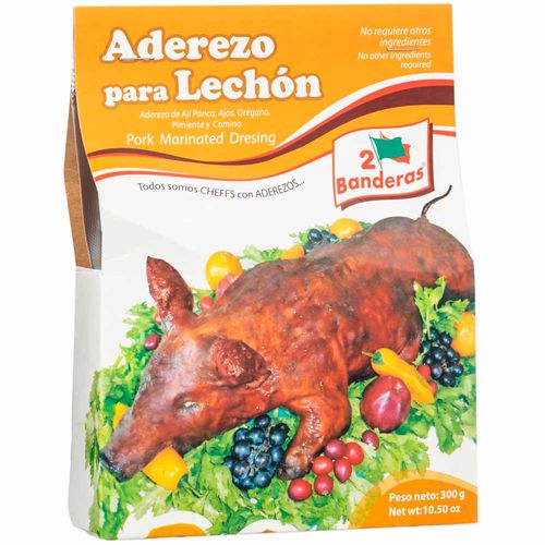 Aderezo para Lechón 2 BANDERAS Empaque 300g