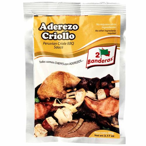 Aderezo Criollo 2 BANDERAS Bolsa 90g