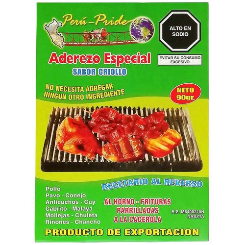 Aderezo Especial PERÚ PRIDE Bolsa 90g