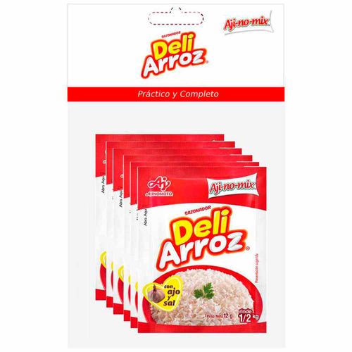 Sazonador Deli Arroz AJINOMOTO Paquete 6un