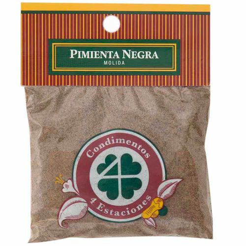 Pimienta 4 ESTACIONES Negra molida Sobre 60Gr