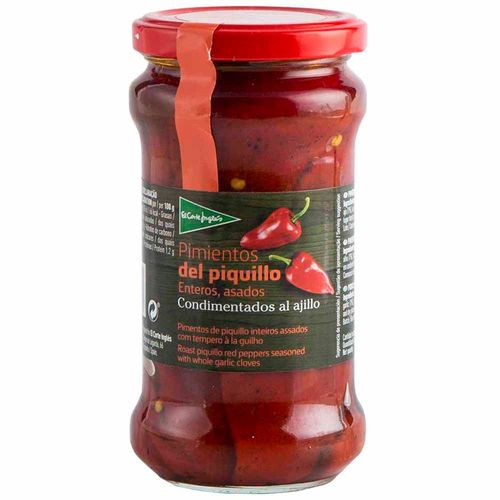 Pimiento Piquillo EL CORTE INGLÉS Asado y Ajillo Frasco 290g