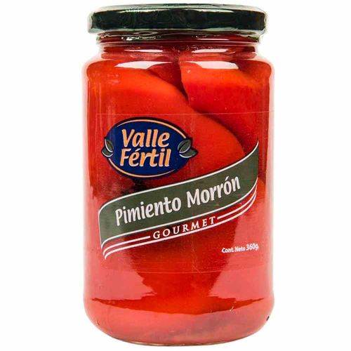 Conserva VALLE FERTIL Pimiento morrón Frasco 360Gr