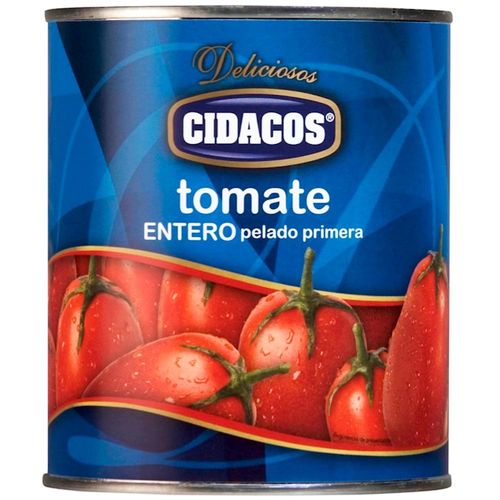 Tomate Entero Pelado CIDACOS Lata 800g