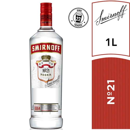 Vodka SMIRNOFF Red Botella 1L