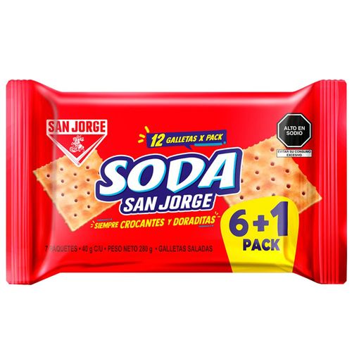 Galletas de Soda SAN JORGE Paquete 7un