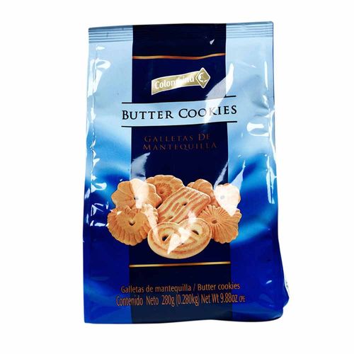 Galletas COLOMBINA Butters cookies De mantequilla Bolsa 280Gr