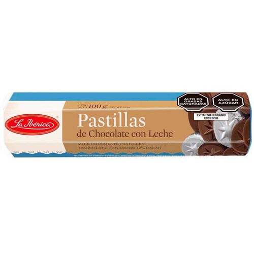 Chocolate LA IBÉRICA PASTILLAS DE LECHE De leche en pastillas Caja 100Gr