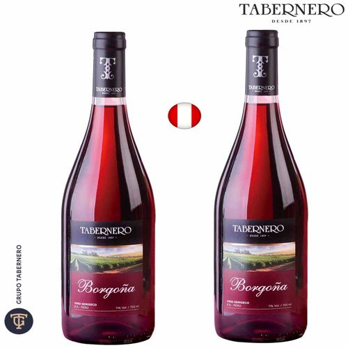 Vino TABERNERO Borgoña Botella 750ml Paquete 2un