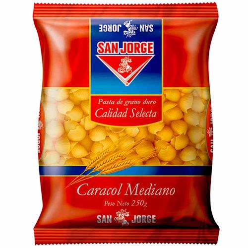 Fideos Caracol SAN JORGE Mediano Bolsa 250g