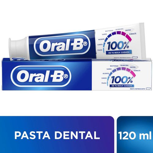 Pasta Dental ORAL B 100% Tubo 120ml