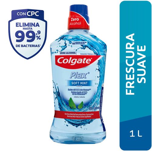 Enjuague Bucal COLGATE Plax Soft Mint Botella 1L