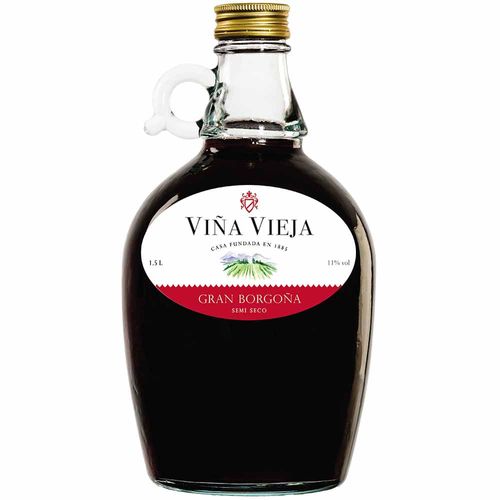 Vino VIÑA VIEJA Gran Borgoña Semi Seco Botella 1.5L