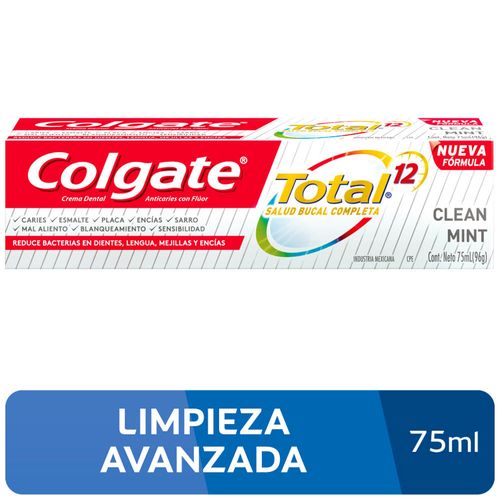 Pasta Dental COLGATE Total 12 Clean Mint Tubo 150ml