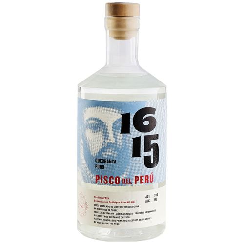 Pisco 1615 Quebranta Puro Botella 700ml