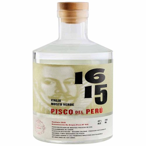 Pisco Mosto Verde 1615 Italia Botella 700ml