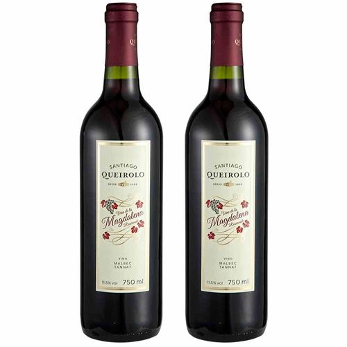 Vino SANTIAGO QUEIROLO Magdalena Malbec Tannat Reserva Pack 750ml