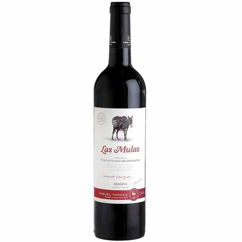 Vino LAS MULAS Reserva Cabernet Sauvignon Botella 750ml