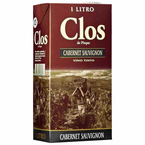 Vino CLOS DE PIRQUE Cabernet Sauvignon Caja 1L