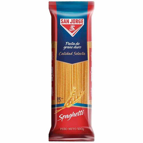 Fideos Spaghetti SAN JORGE Bolsa 500g