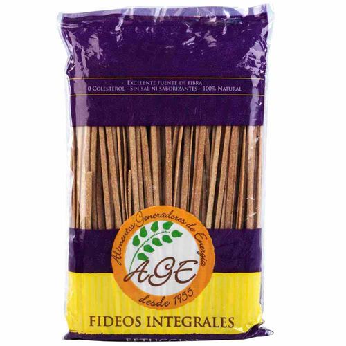 Fideos Fettuccini Integral AGE Bolsa 500g