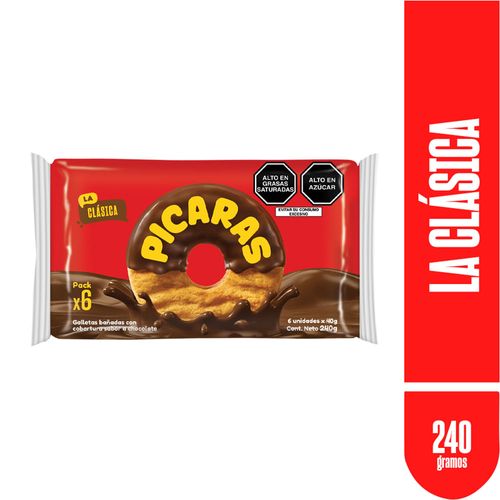 Galletas PICARAS Clásicas Paquete 6un