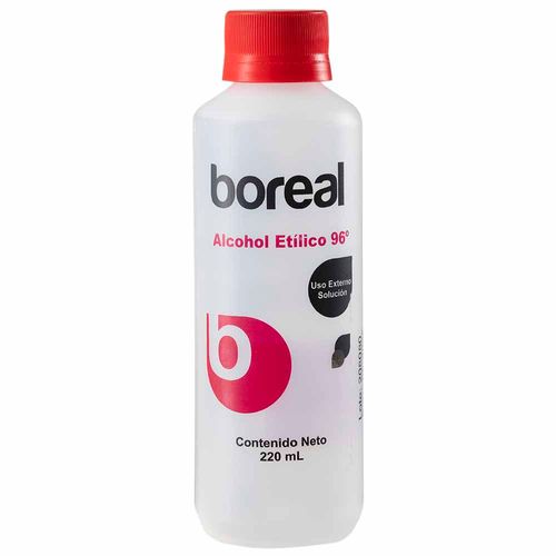 Alcohol Etílico BOREAL 96° Botella 220ml