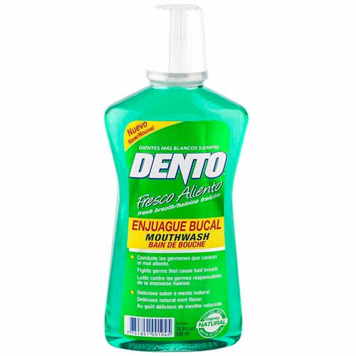 Enjuague Bucal DENTO Menta Natural Frasco 500ml