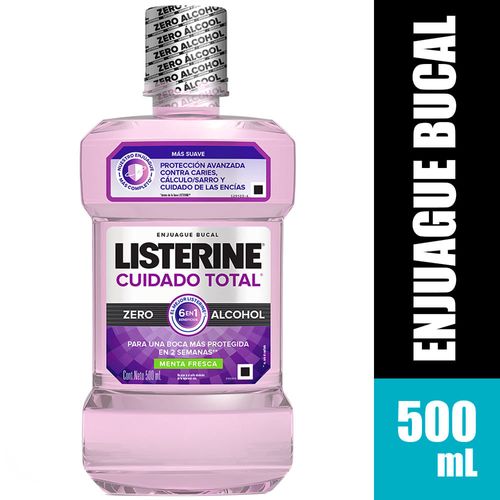 Enjuague Bucal LISTERINE Zero Menta Fresca Frasco 500ml