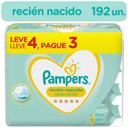 Toallitas Húmedas PAMPERS Recién Nacido Paquete 192un