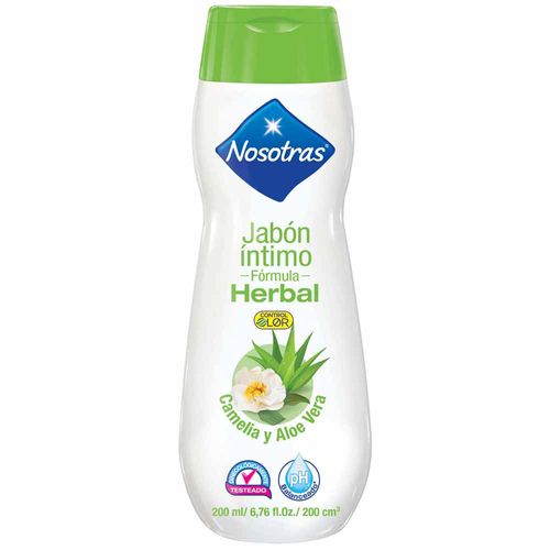 Jabón Íntimo Nosotras Herbal Frasco 200ml