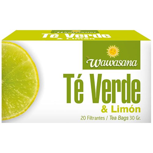 Infusiones WAWASANA Té verde limón Caja 20Un