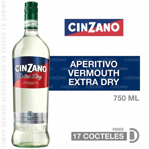 Vermouth CINZANO Dry Botella 750ml