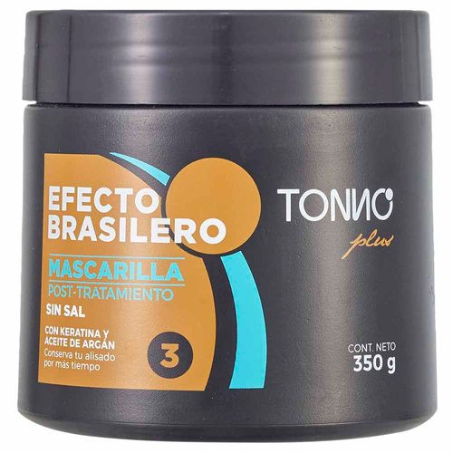 Mascarilla Capilar TONNO Efecto Brasilero Pote 350g