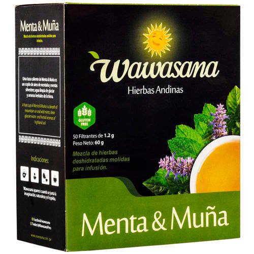 Té Menta y Muña WAWASANA Caja 50g