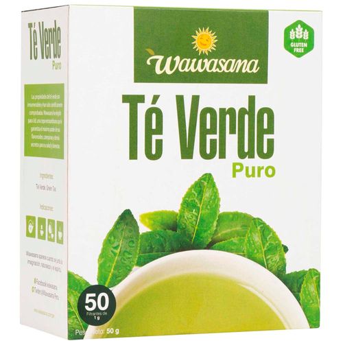 Té Verde Puro WAWASANA Caja 50g