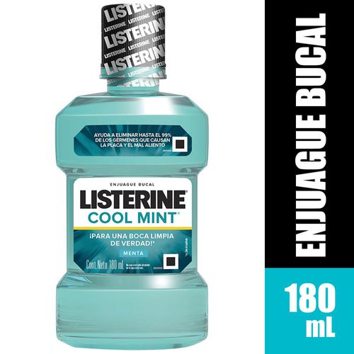 Enjuague Bucal LISTERINE Cool Mint Botella 180ml