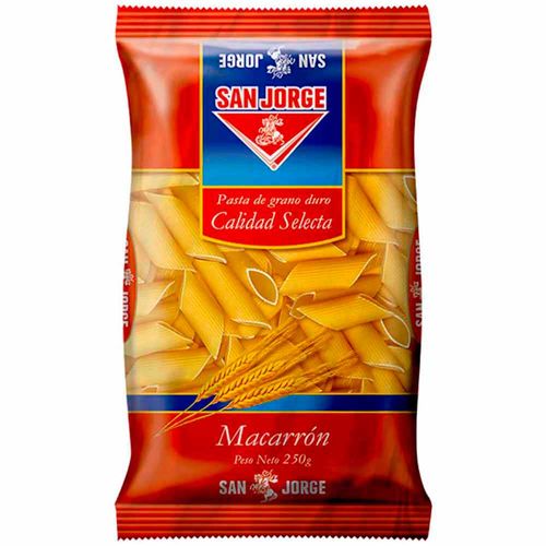 Fideos Macarrón SAN JORGE Bolsa 250g