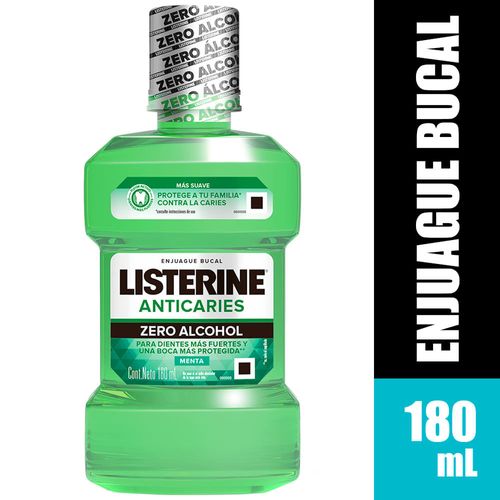 Enjuague Bucal LISTERINE Anticaries Zero Frasco 180ml