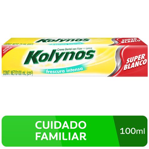 Pasta Dental KOLYNOS Súper Blanco Tubo 100ml