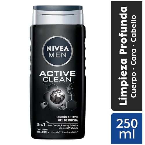 Gel de Baño NIVEA Men Limpieza Profunda Dispensador 250ml