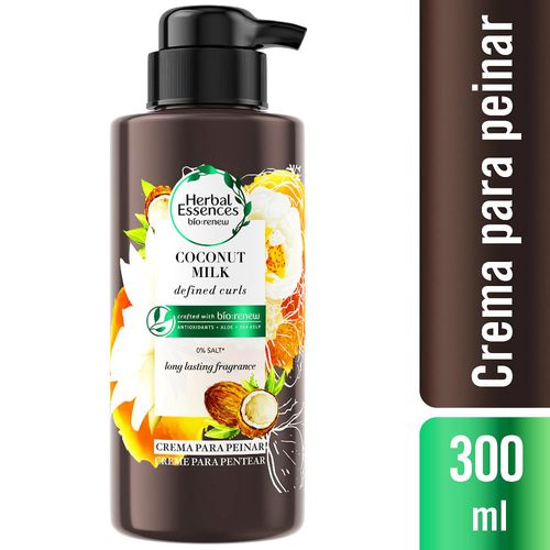 Crema para Peinar HERBAL ESSENCES Coconut Milk Frasco 300ml