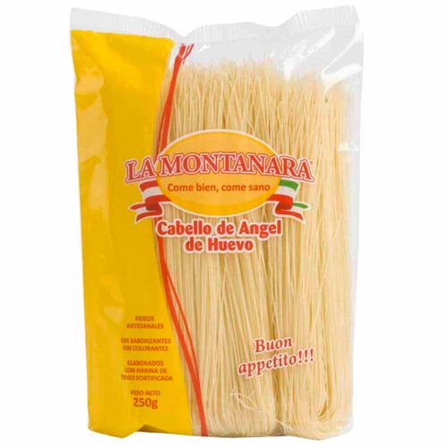 Fideos Cabello de Ángel de Huevo LA MONTANARA Bolsa 250g